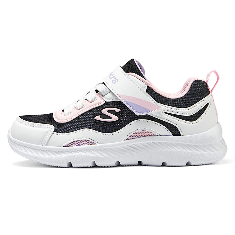 

Низкие кроссовки для девочек Skechers, черный/белый/розовый