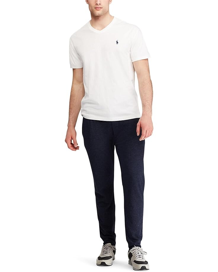 Футболка Polo Ralph Lauren Classic Fit V-Neck, белый — фото 3