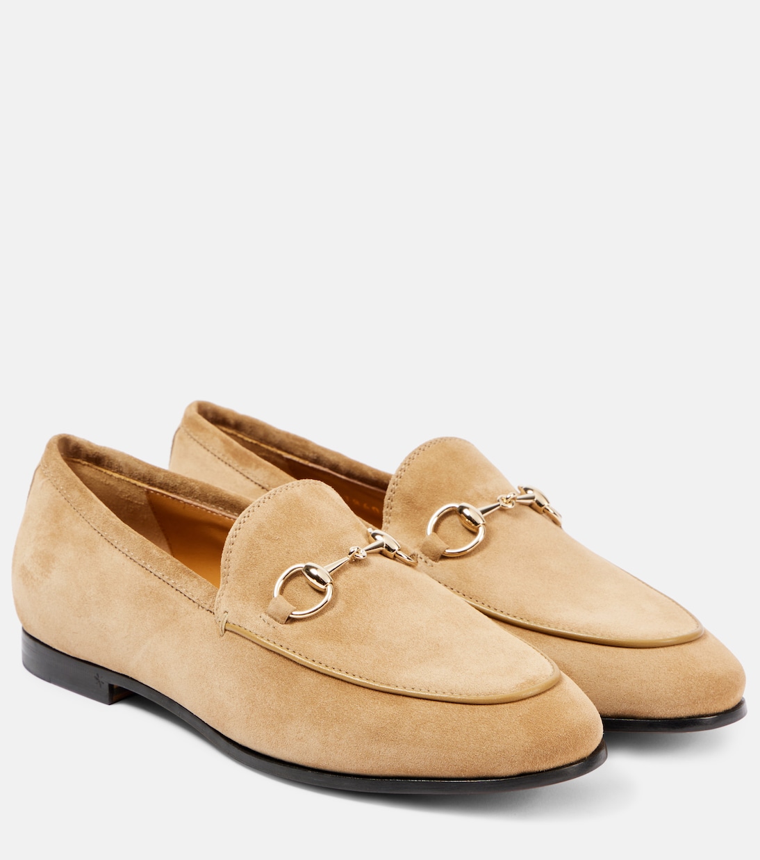 Женские замшевые лоферы Jordaan Gucci, Safari Camel/S.Camel