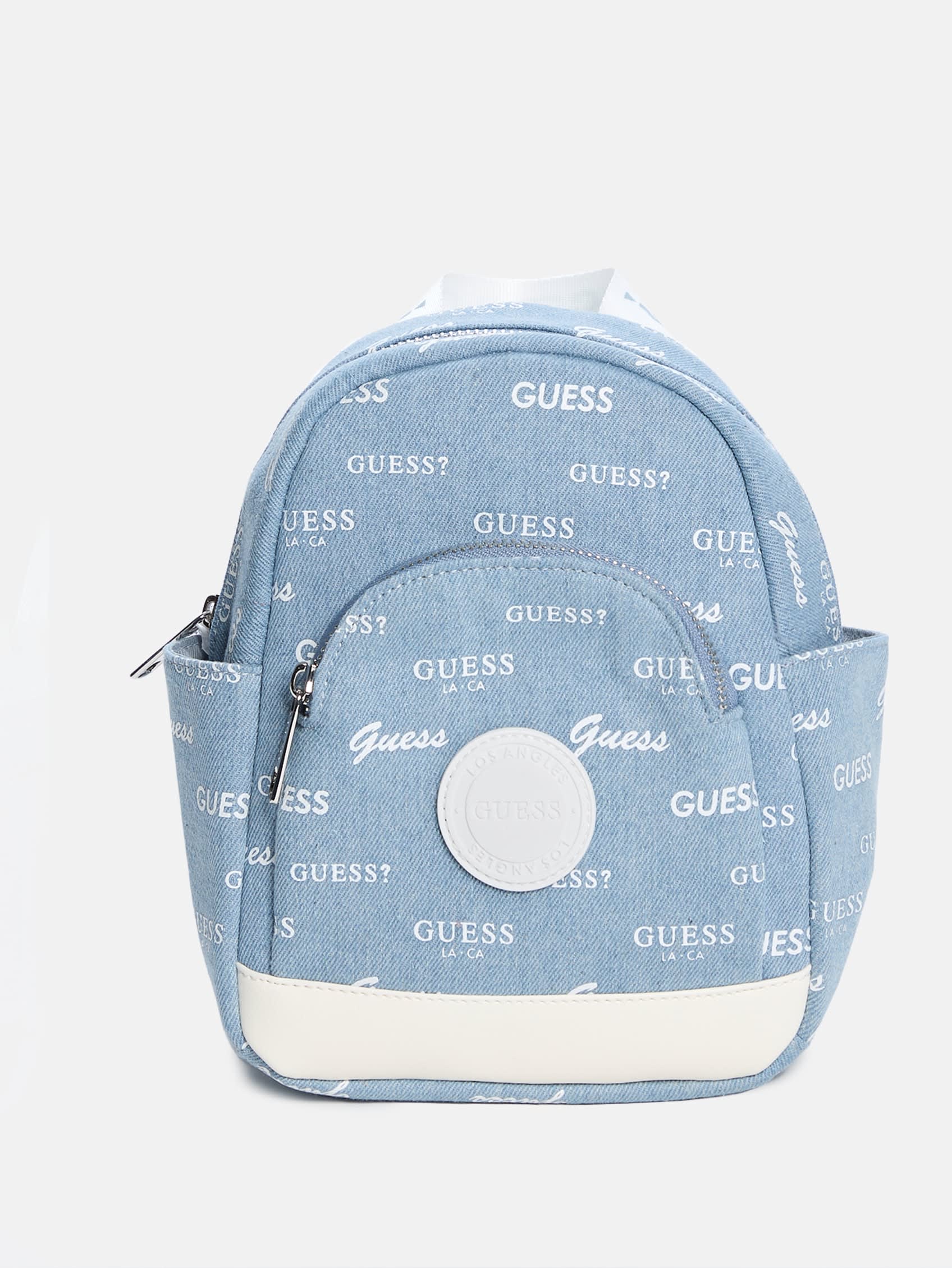 

Мини-рюкзак из денима Guess Factory, синий