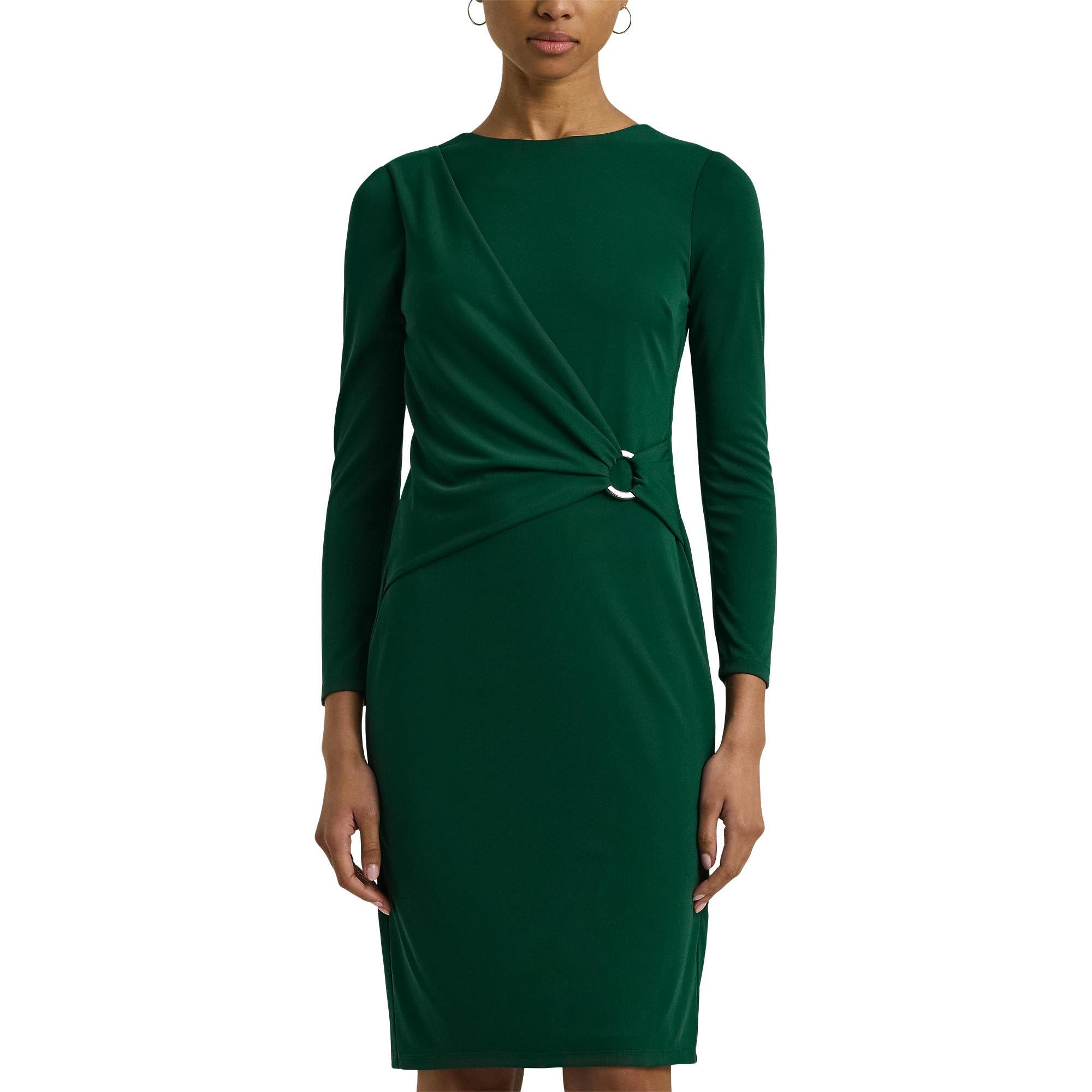 

Платье Lauren Ralph Lauren Jersey Three-Quarter-Sleeve Dress, Deep Emerald