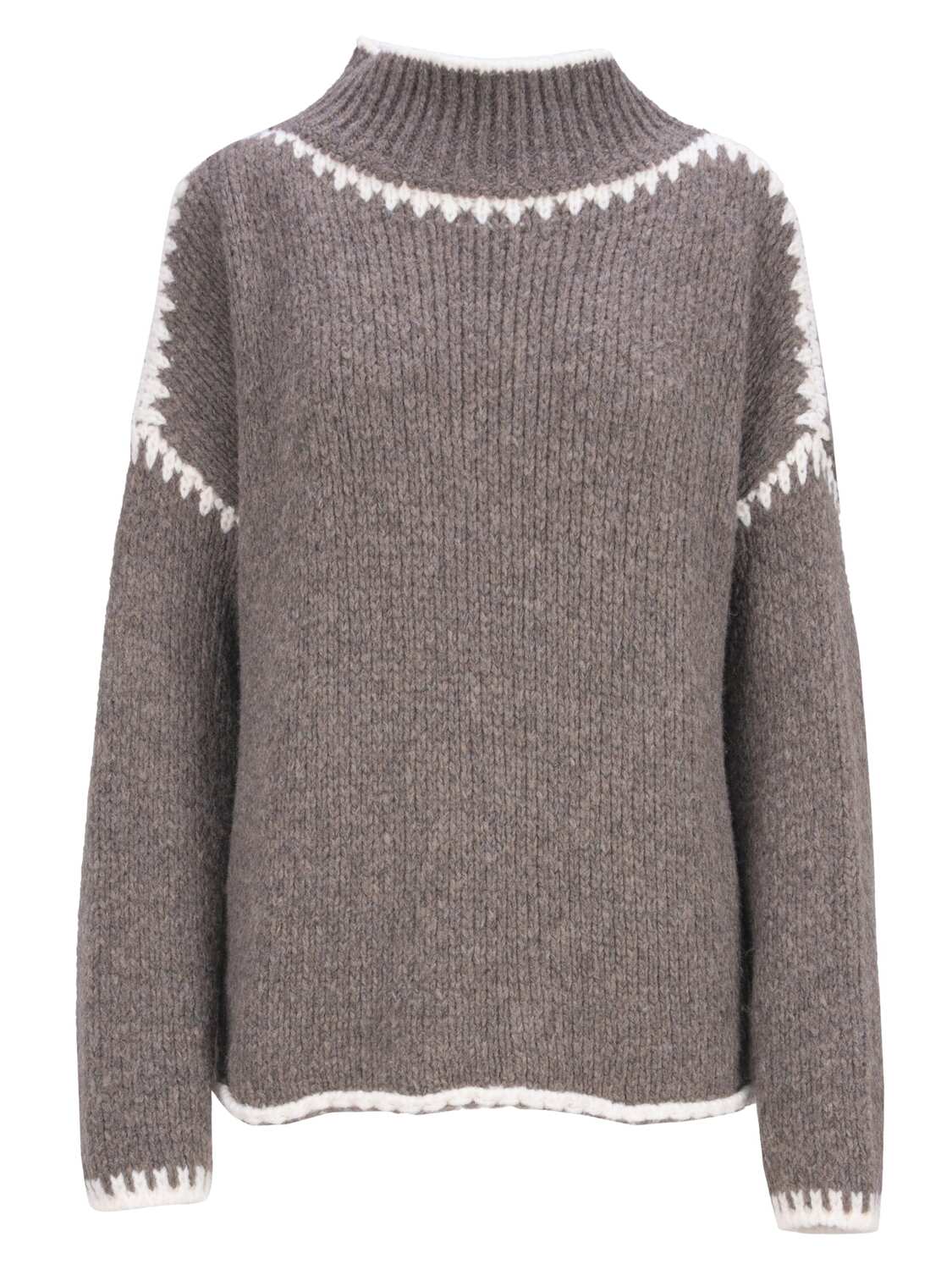 

Seasons of April Свитер 'JOLIE' в темно-коричневом цвете