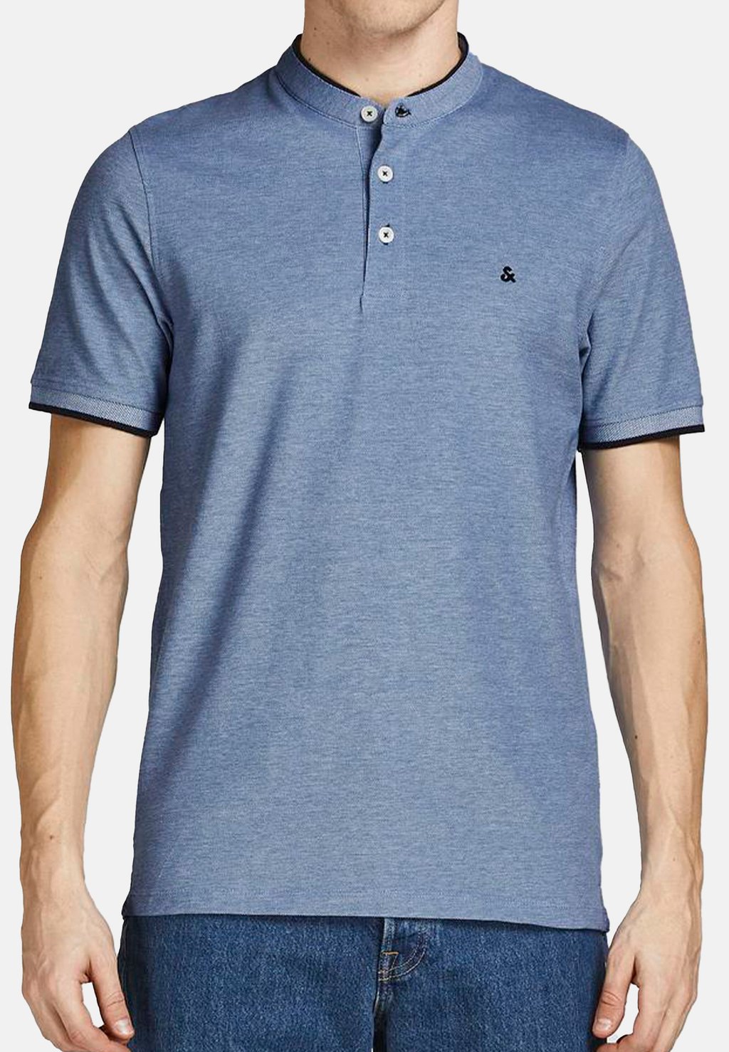 

Базовая футболка 2ER PACK PAULOS MAO Jack & Jones, светло-голубой