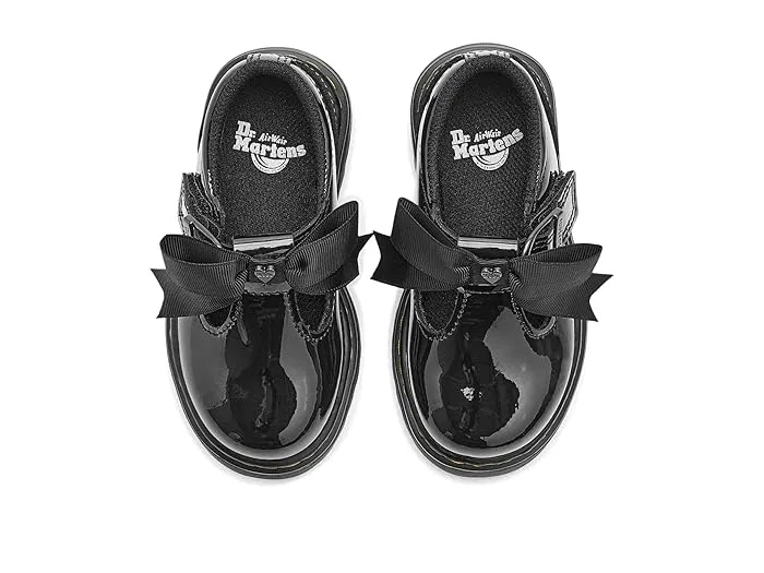 Туфли с бантом Polley II Bow T Dr. Martens Kid's Collection, Black — фото 3