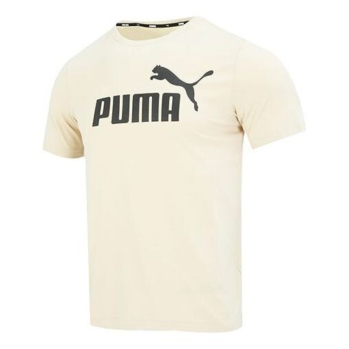 

Футболка essential small logo shirt 'beige' Puma, бежевый