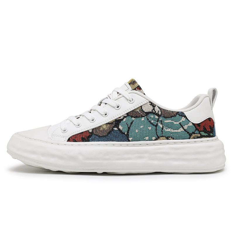 

ENRICO COVERI Мужские низкие скейтбордские кроссовки бело-синие, цвет White Blue