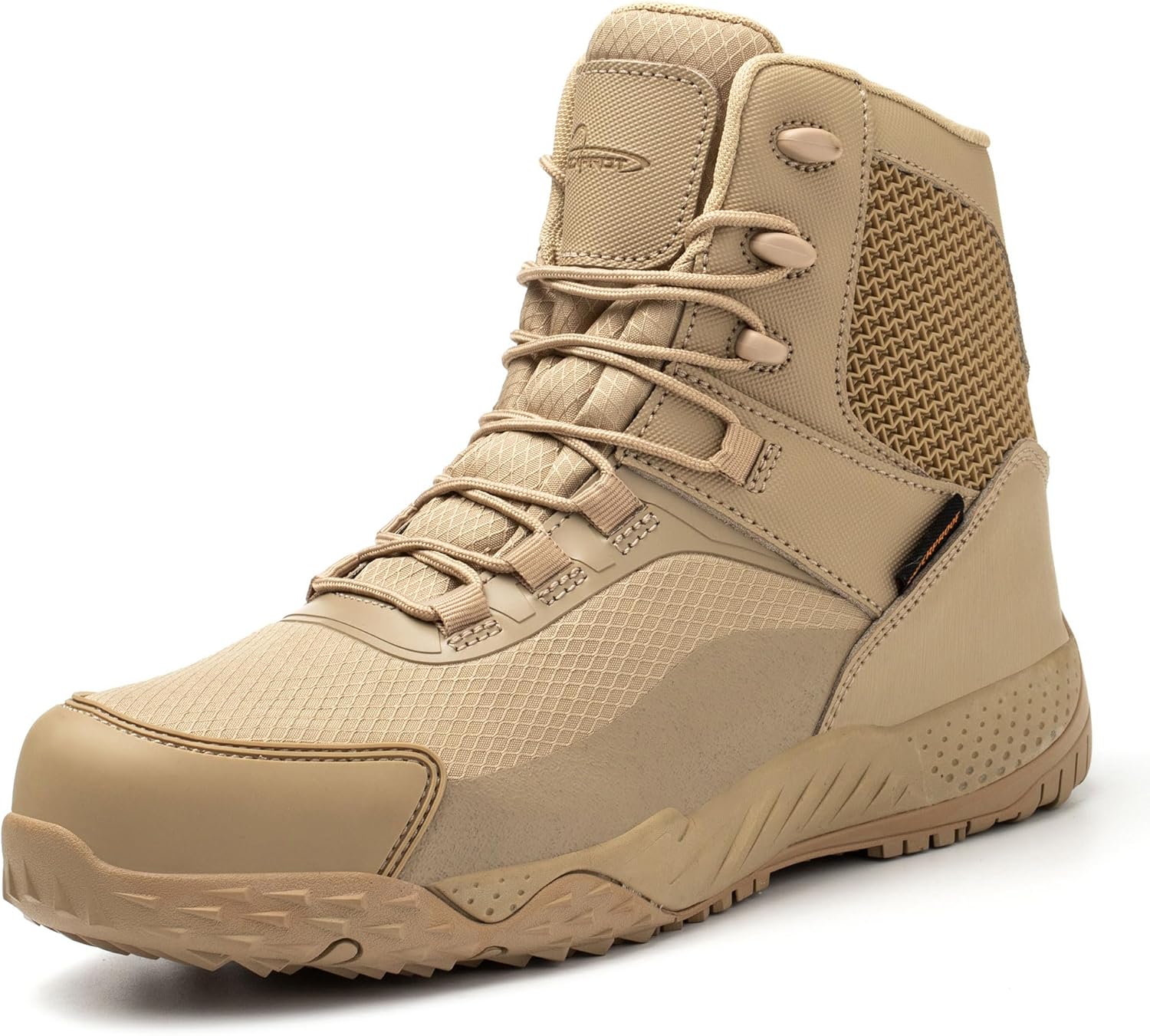

Мужские военные тактические ботинки AZXPROT, 6 водонепроницаемые легкие боевые ботинки, удобная противоскользящая обувь для работы на открытом воздухе и в пустыне, Tan
