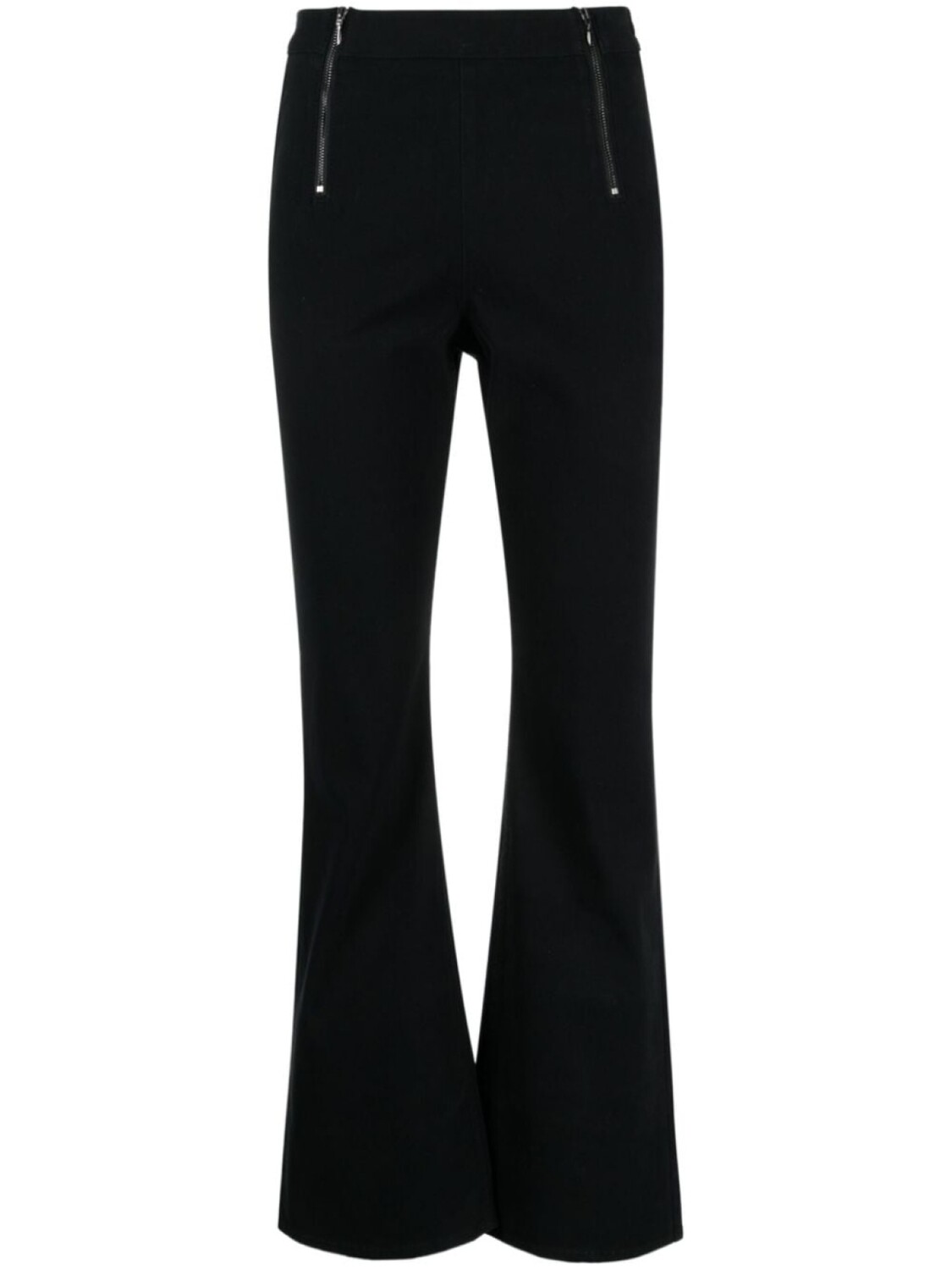 

izzue расклешенные брюки с завышенной талией, черный