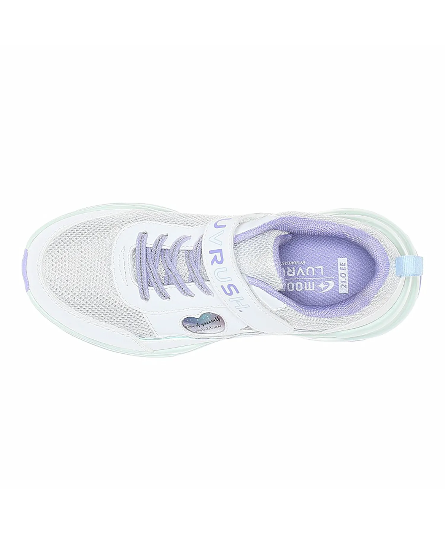 Детские кроссовки MoonStar LV 1255 белого цвета для девочек Superstar, white — фото 4