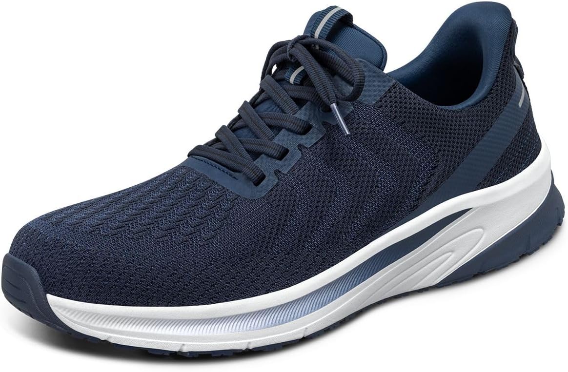 

Мужские ортопедические кроссовки-слипоны Orthofeet Tilos с открытыми руками, темно-синий