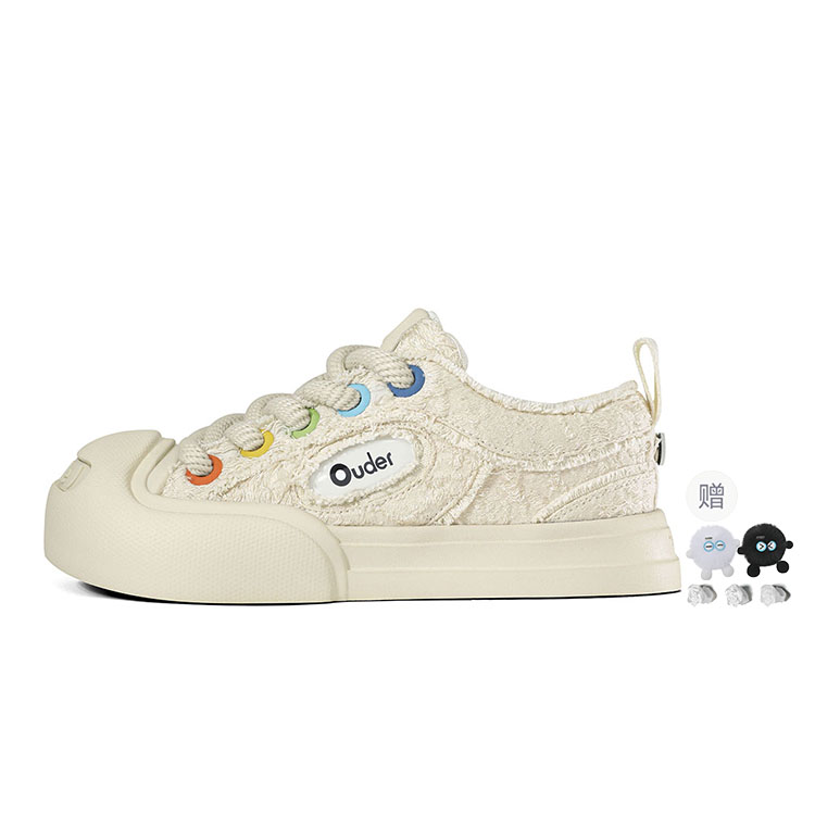 

Кроссовки Ouder Smiler Skateboarding Shoes Unisex Low-top Off-white, цвет White camellia