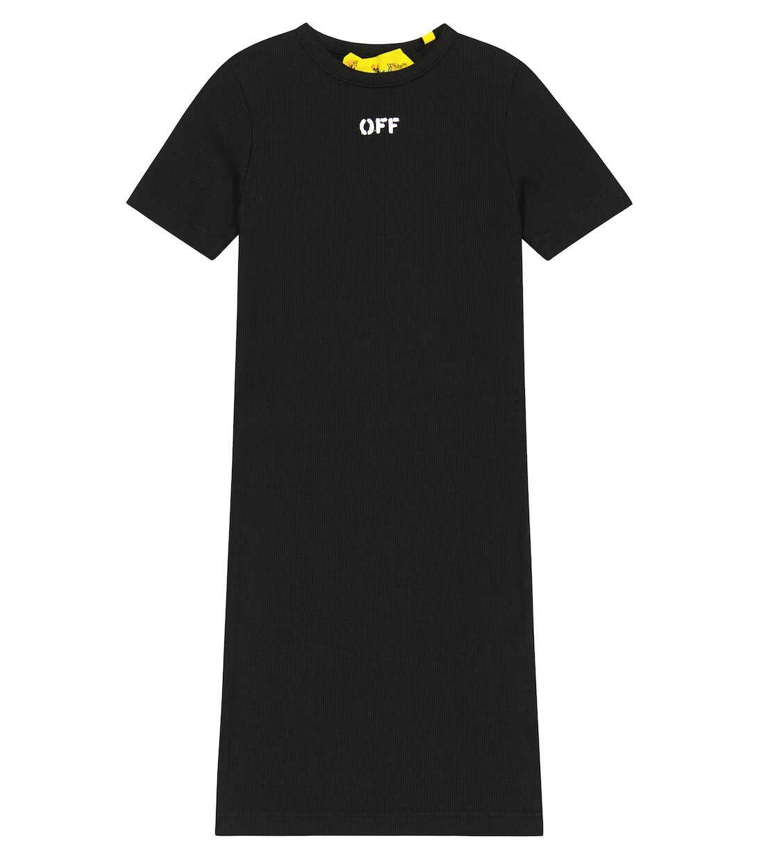 

Платье-футболка Off Stamp в рубчик Off-White, черный