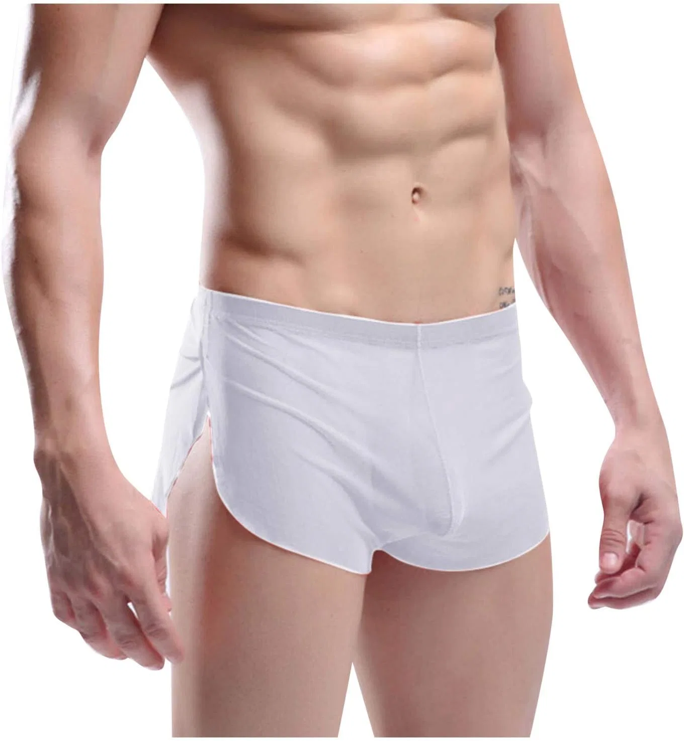 Шорты мужские с боковым разрезом, Generic, белый