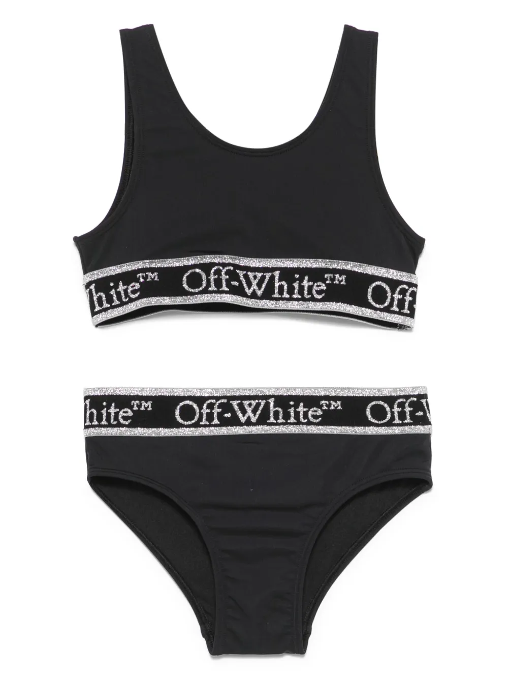 

Бикини с логотипом OFF-WHITE KIDS, черный