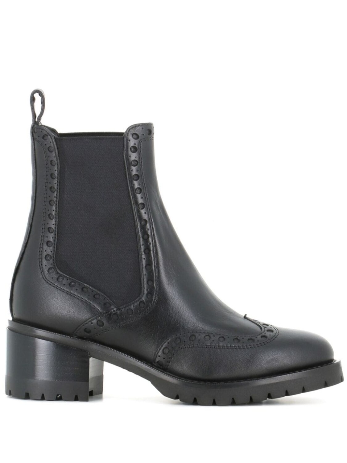 Ботильоны броги 45 мм Santoni, черный