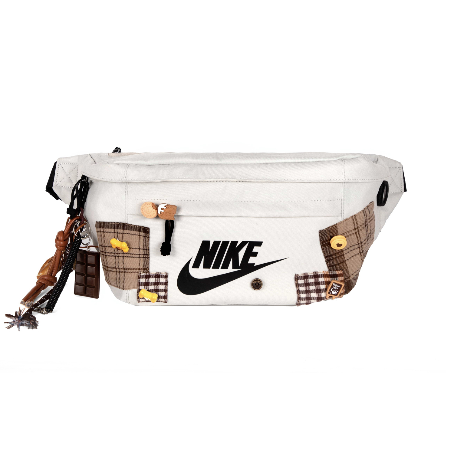 

Nike Полиэстеровая кроссбоди сумка унисекс серо-коричневая, Gray Brown