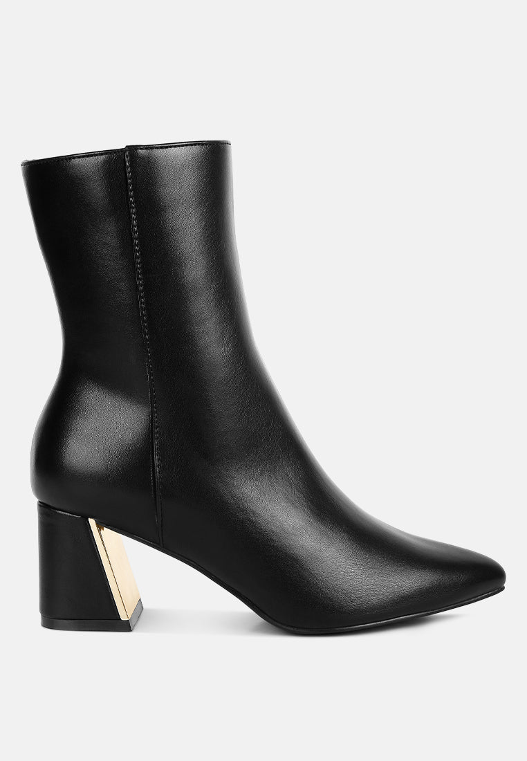 Высокие ботильоны с металлическим акцентом на каблуке kaira London Rag, черный