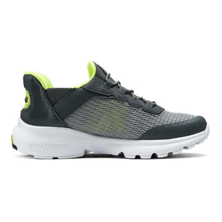 Skechers Kids Детские кроссовки для мальчиков, прочные, дышащие, серо-желтые, для повседневной носки — фото 2