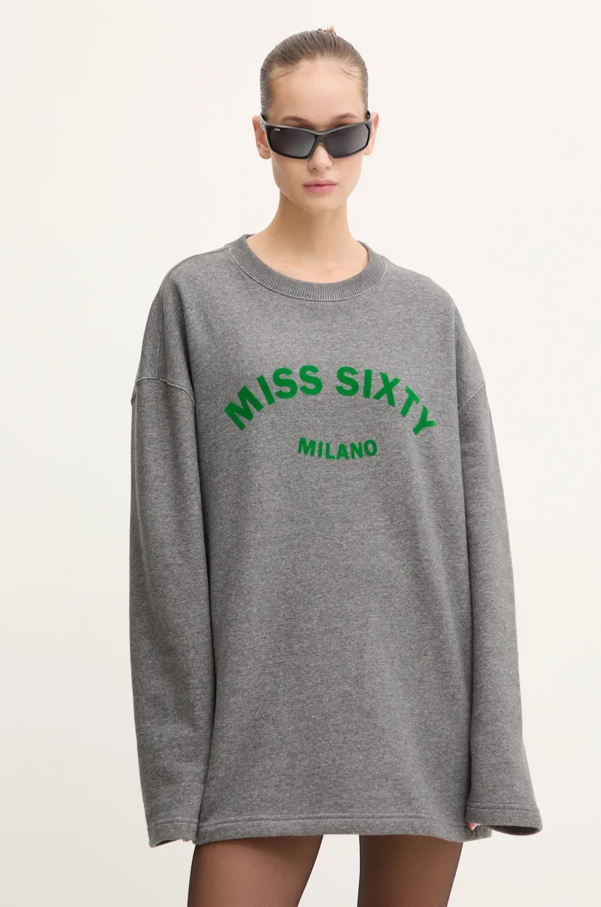 

Хлопковая толстовка 0 Miss Sixty, серый