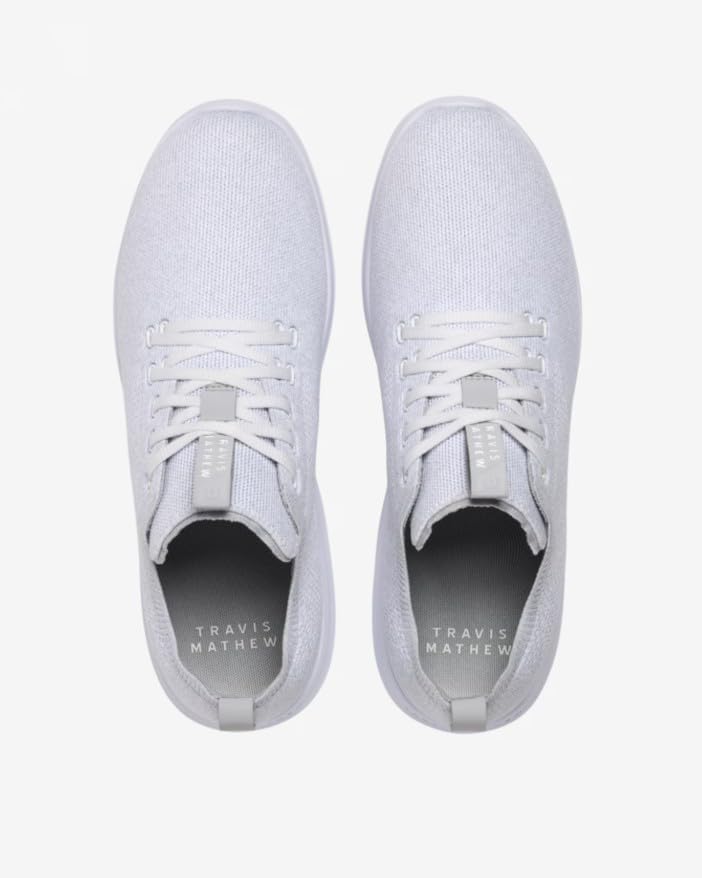 Мужские кроссовки TravisMathew The Daily 2.0 Lite, Heather White — фото 4