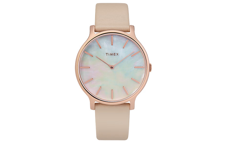 

TIMEX Часы TREND Collection Wrist Watch Quartz Movement Leather Strap 38mm Multicolor Watch Dial Women's Watch, Multicolor Watch Dial