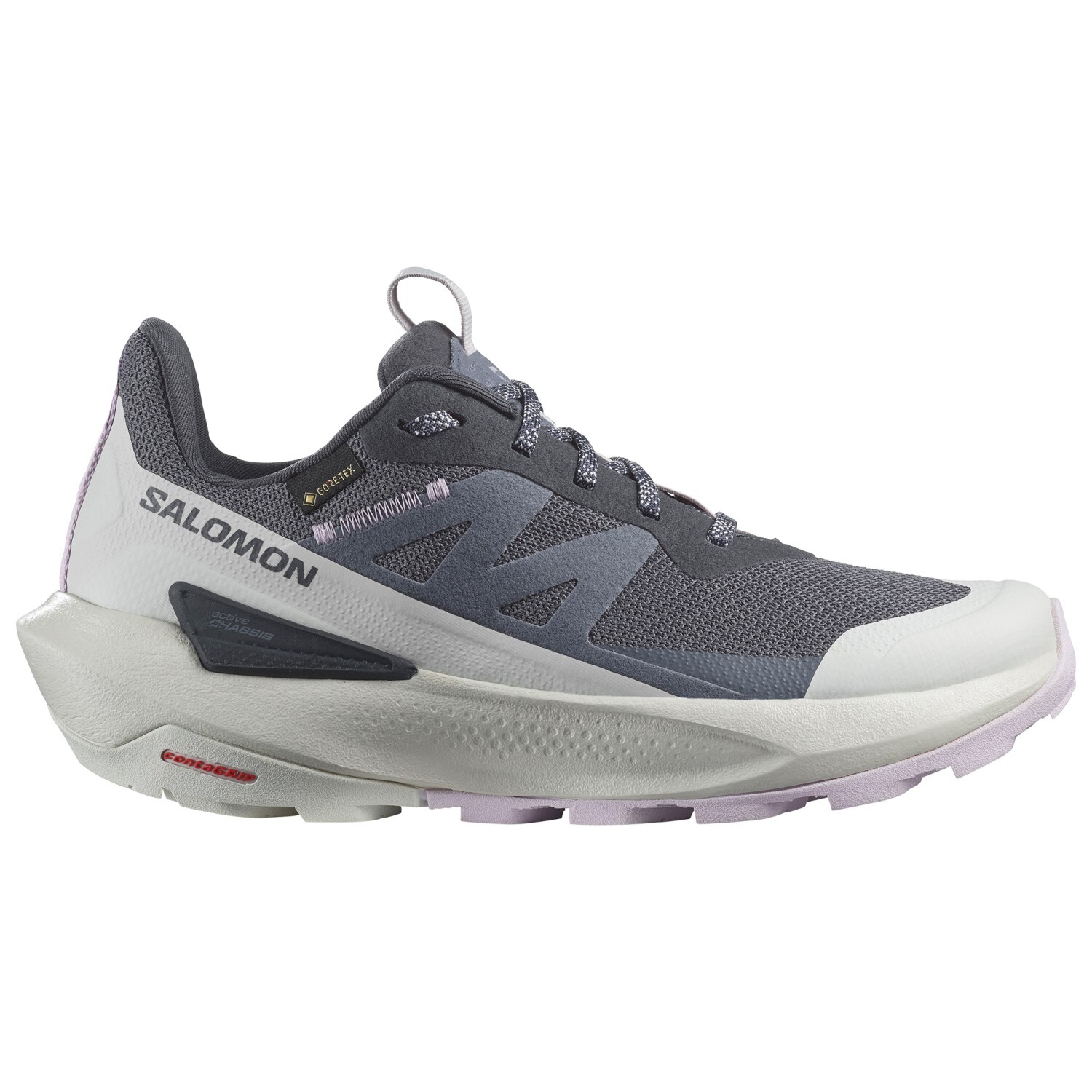 Мультиспортивная обувь Salomon Women's Elixir Activ GTX, цвет India Ink/Glacier Gray/Orchid Petal