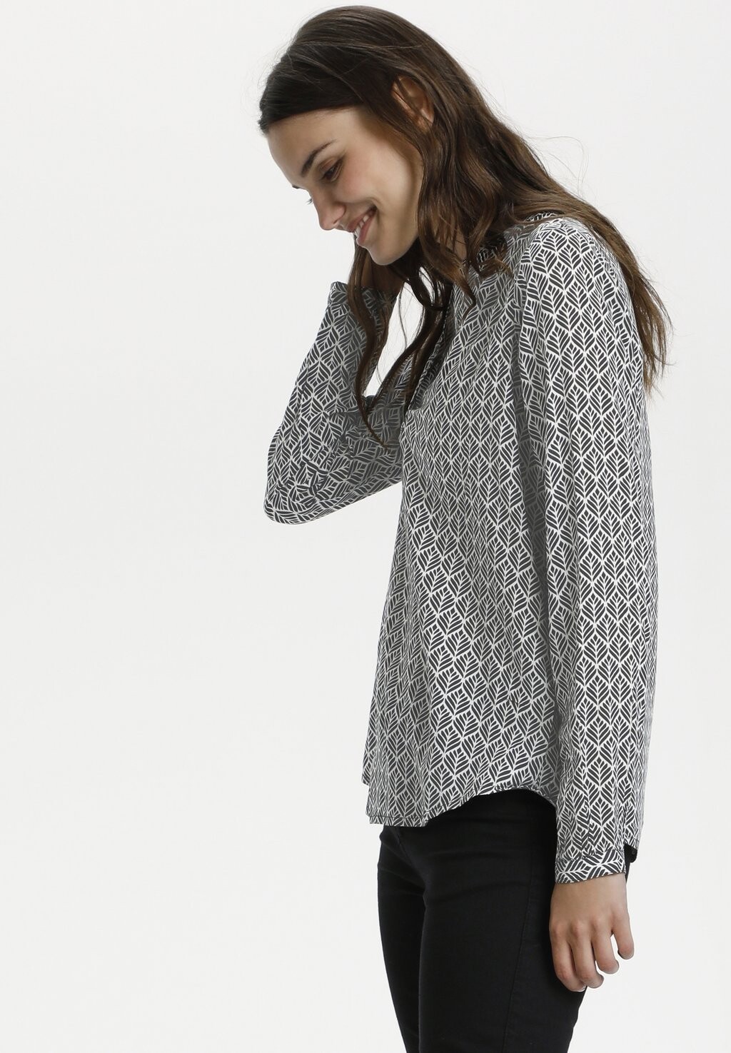 

Топ с длинным рукавом Fana Tilly Blouse Kaffe, черный