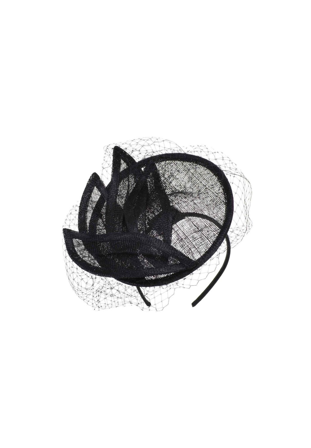 

Повязка Sinamay с вуалью 55240-0 SEEBERGER, цвет Schwarz One Size