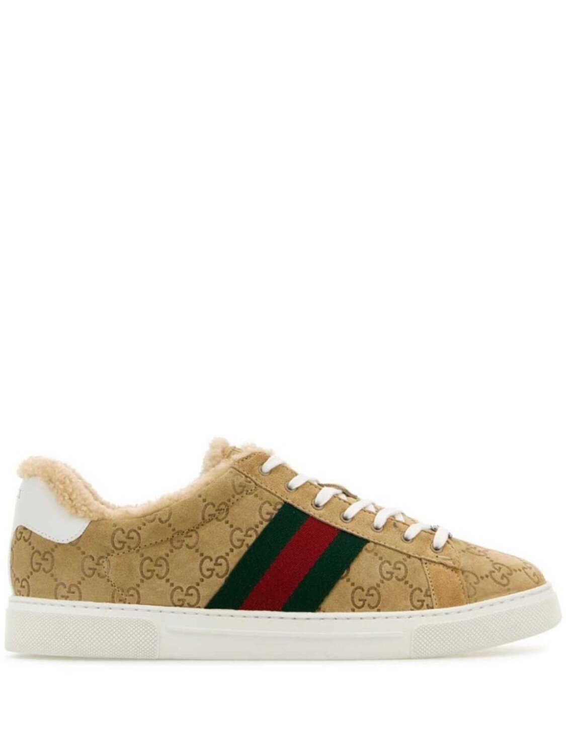 

Кроссовки Ace Gucci, нейтральный цвет