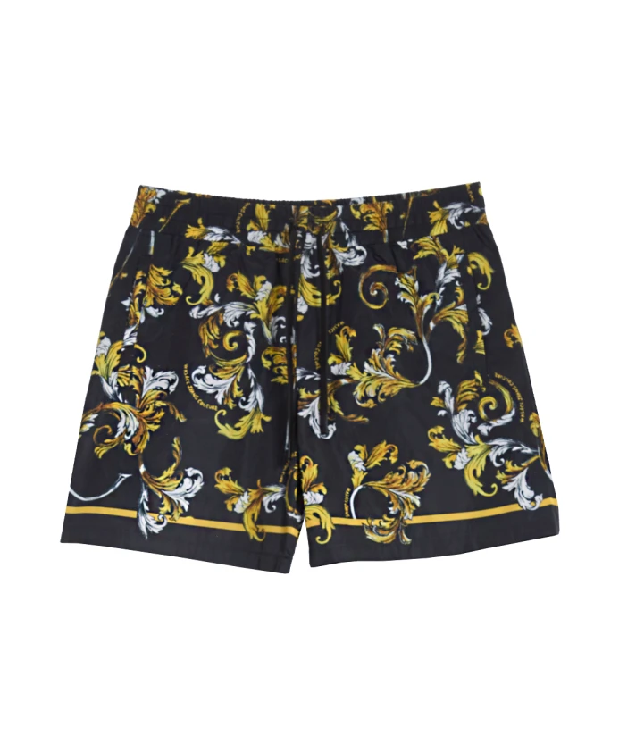 

Шорты с эластичным поясом и принтом в стиле барокко Versace Jeans Couture, мультиколор