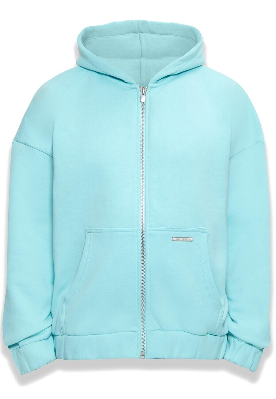 

Толстовка с капюшоном на молнии Dropsize Zip-Up Hoodie Bazix Republiq, бирюзовый