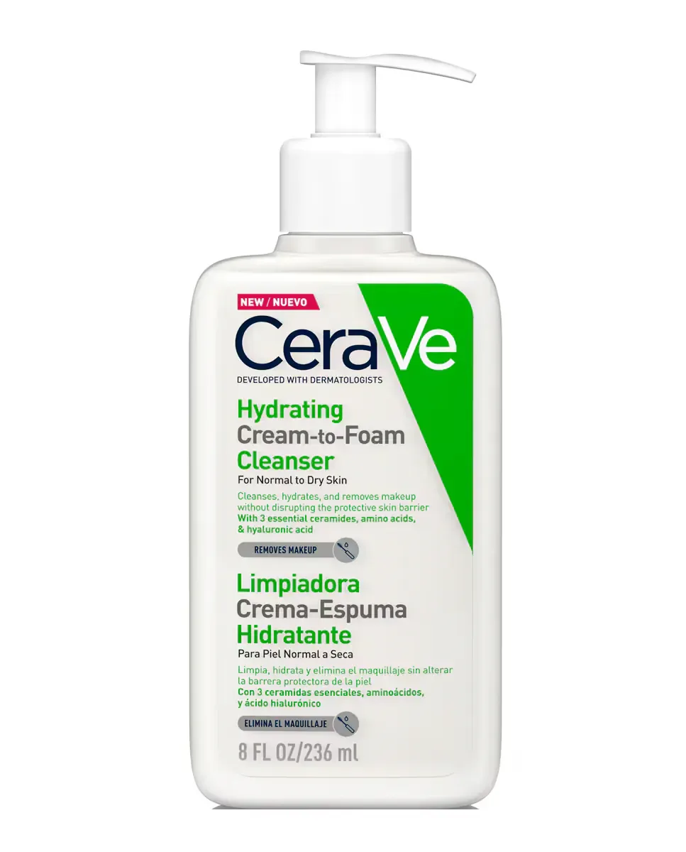 Крем для лица SPF CERAVE Увлажняющая очищающая пенка