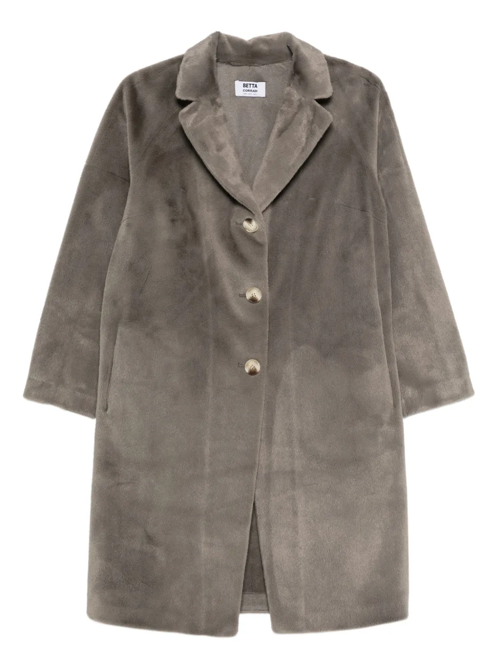 

Однобортное пальто Betta Corradi, серый