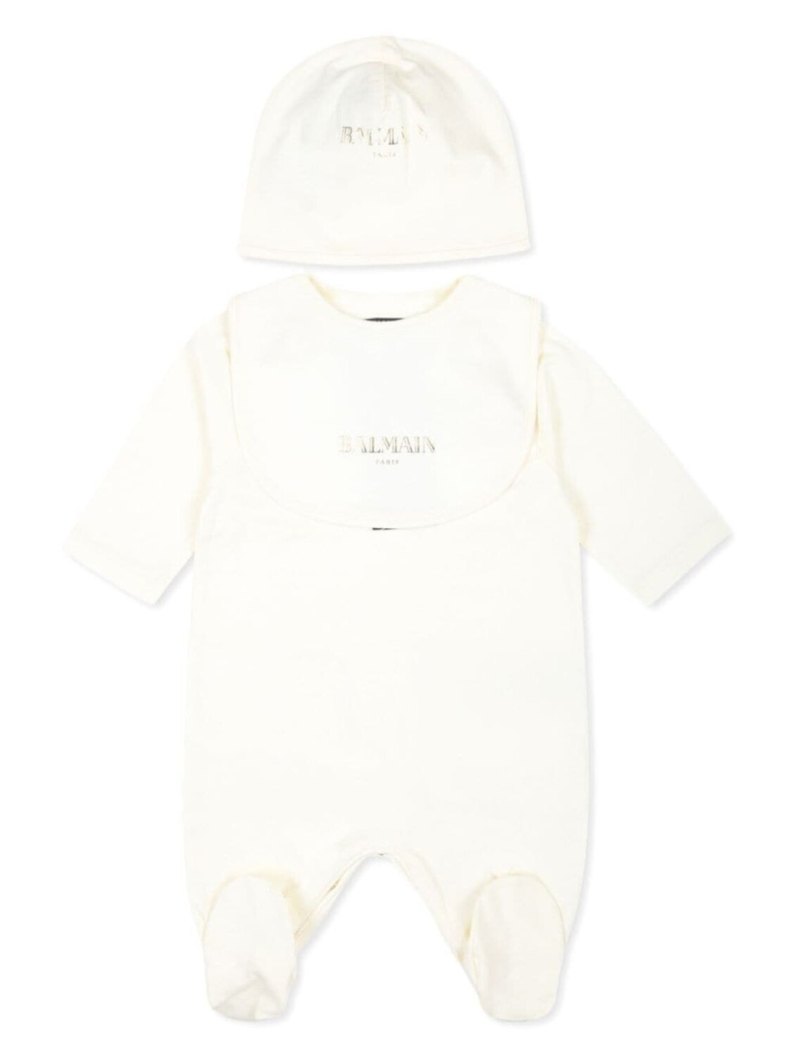 

Balmain Kids комплект для роста ребенка с логотипом, нейтральный цвет