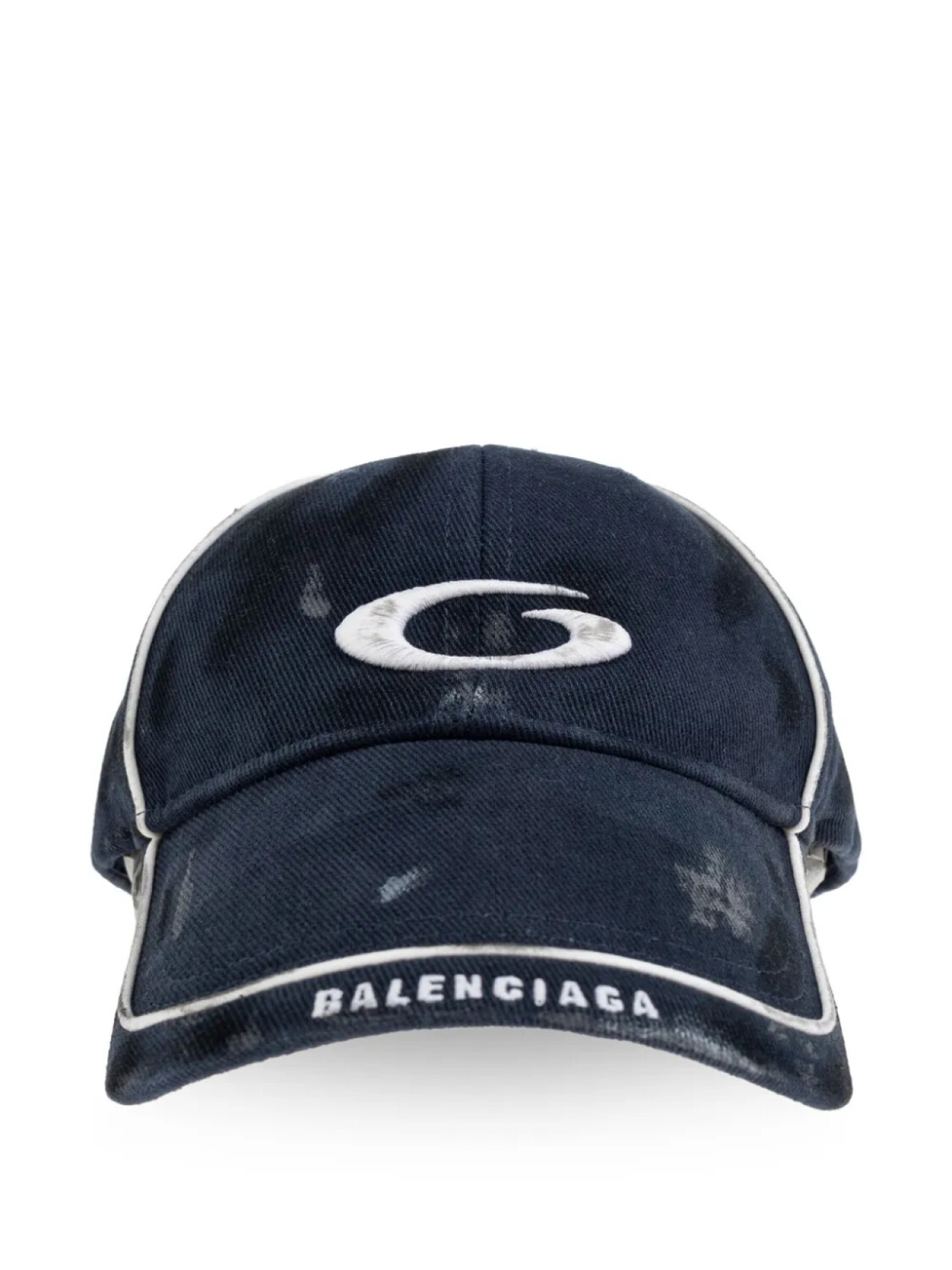 

Balenciaga кепка с вышитым логотипом, синий