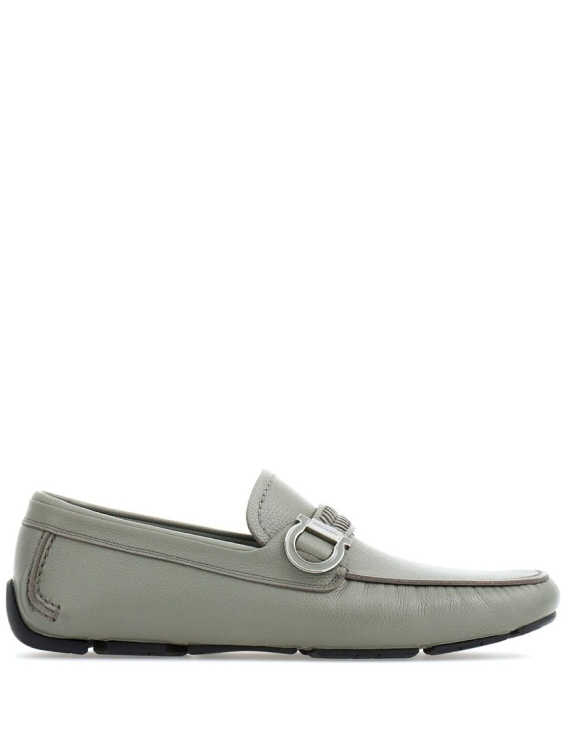 

Ferragamo кожаные туфли для вождения с бляшками Ганчини, серый