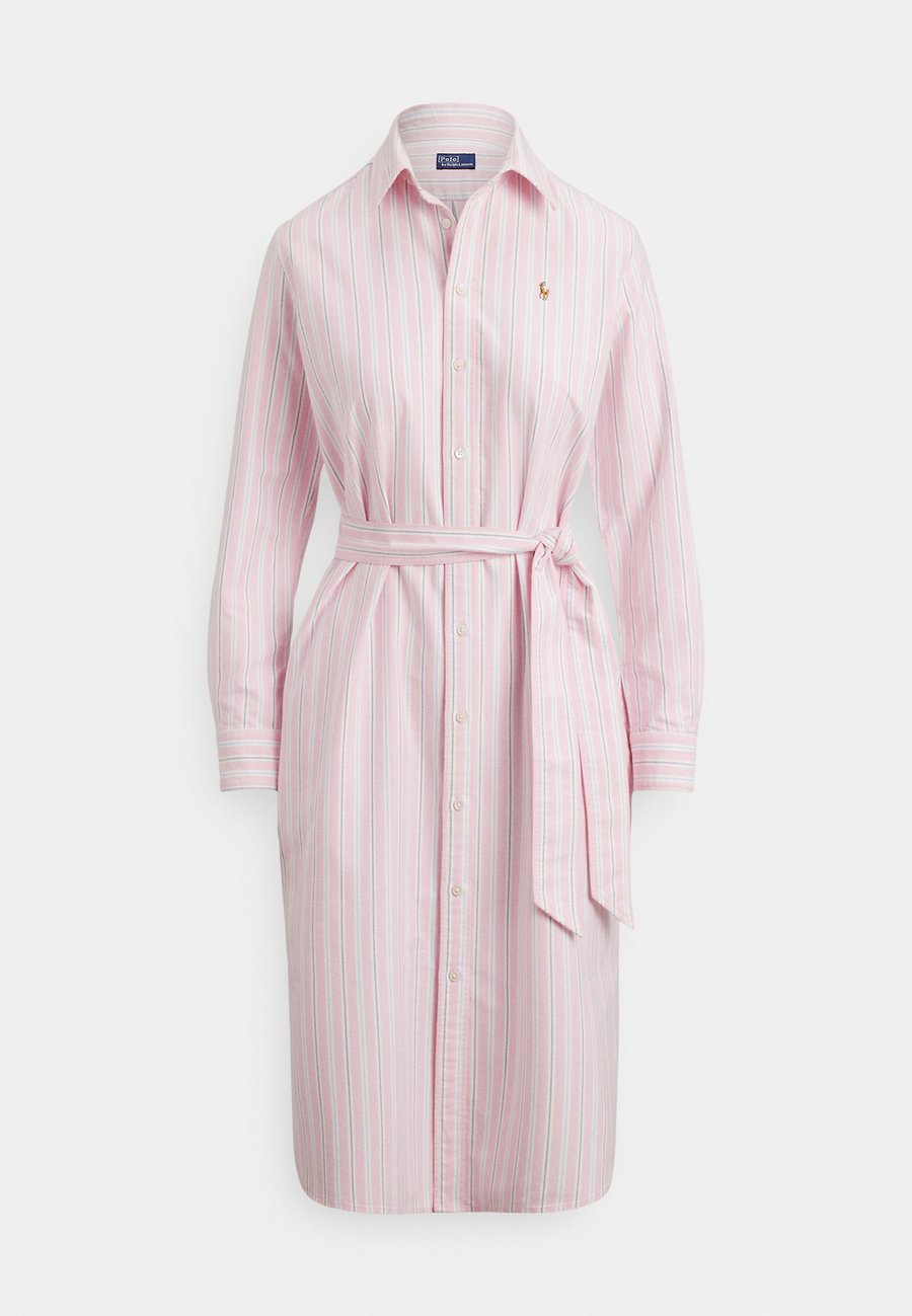 Платье Polo Ralph Lauren STRIPED COTTON OXFORD BELTED SHIRTDRESS, 169 Pink Blue Multi/Pink — фото 4