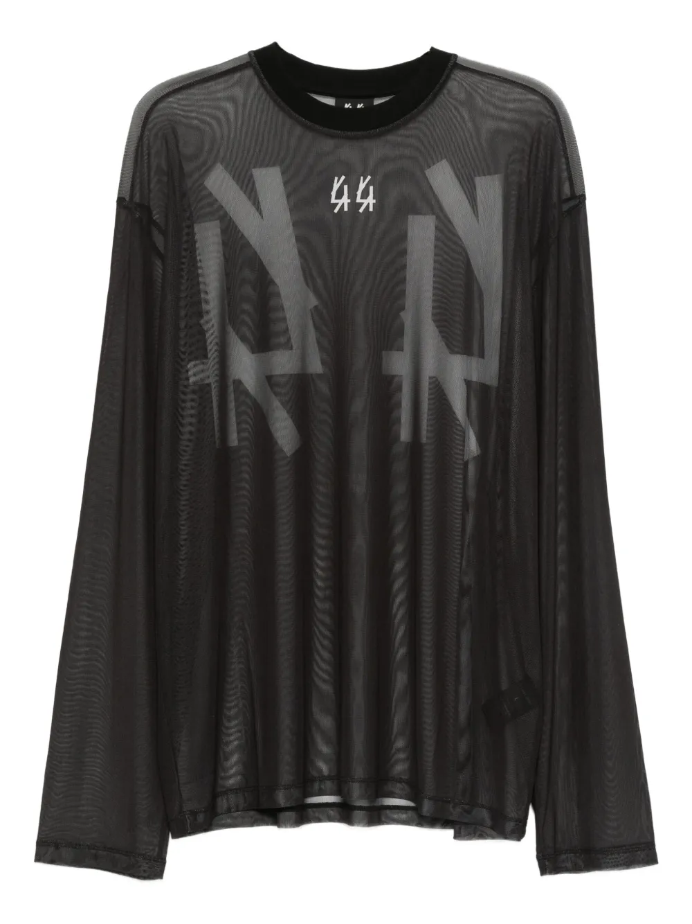 

Сетчатая футболка с логотипом 44 Label Group, черный