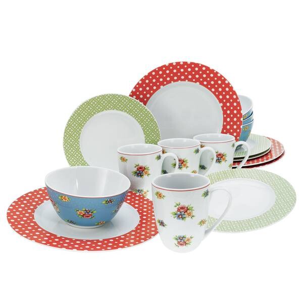 

Комбинированный сервиз эмили (16 шт.) Creatable, мультколор