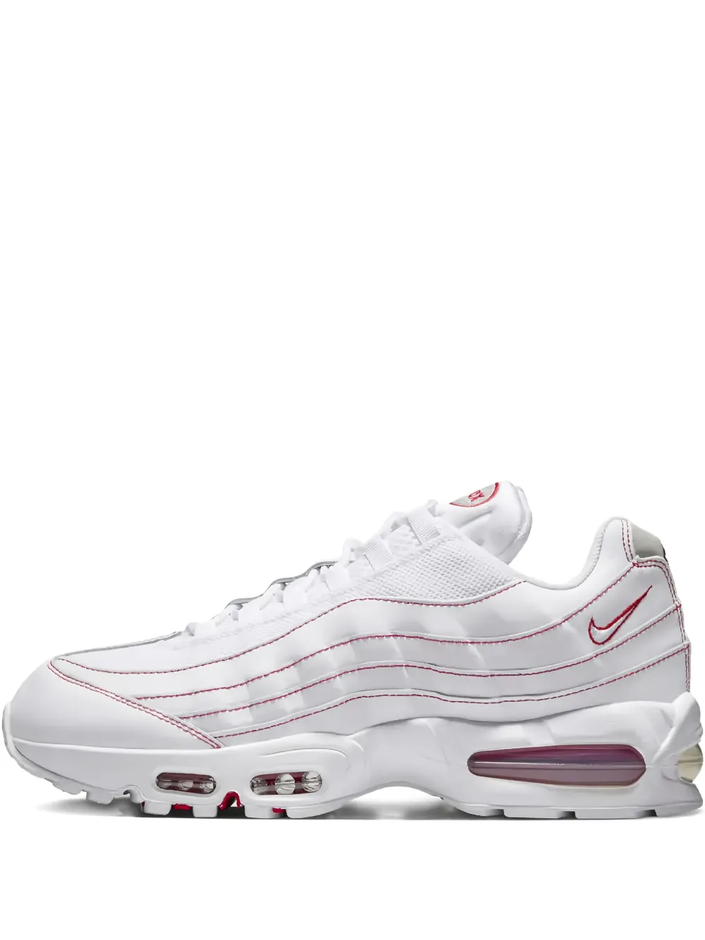 

Кроссовки Air Max 95 с красной строчкой Nike, белый