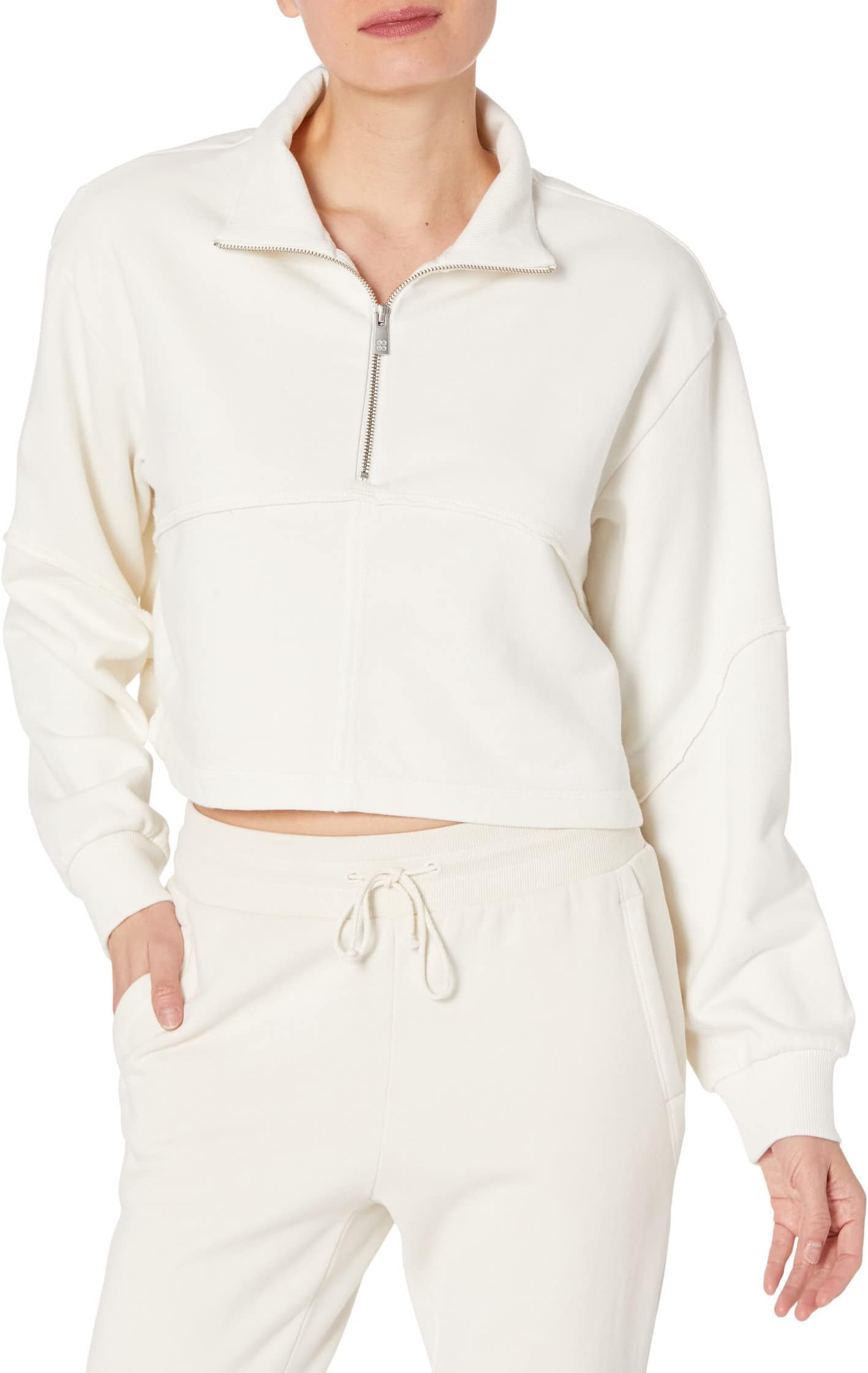 

Толстовка Revive на молнии 1/2 Sweaty Betty, цвет Lily White