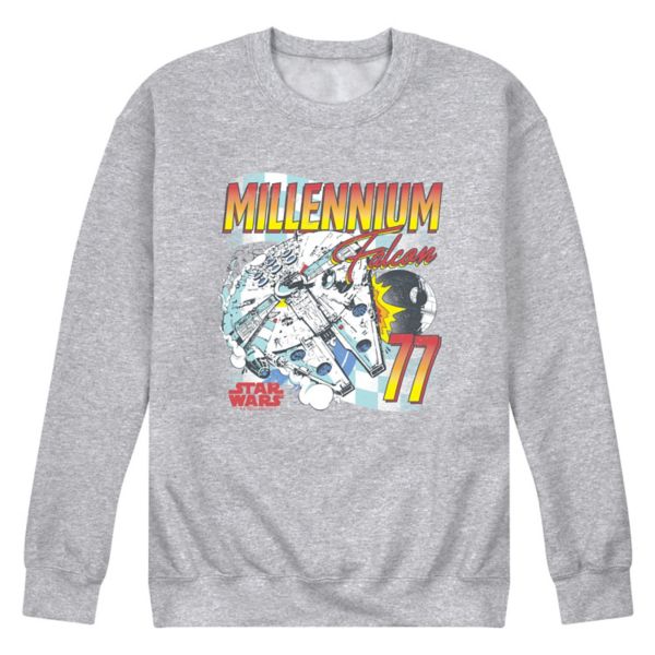 

Мужская флисовая толстовка Millennium Falcon Racing Crew Star Wars, серый