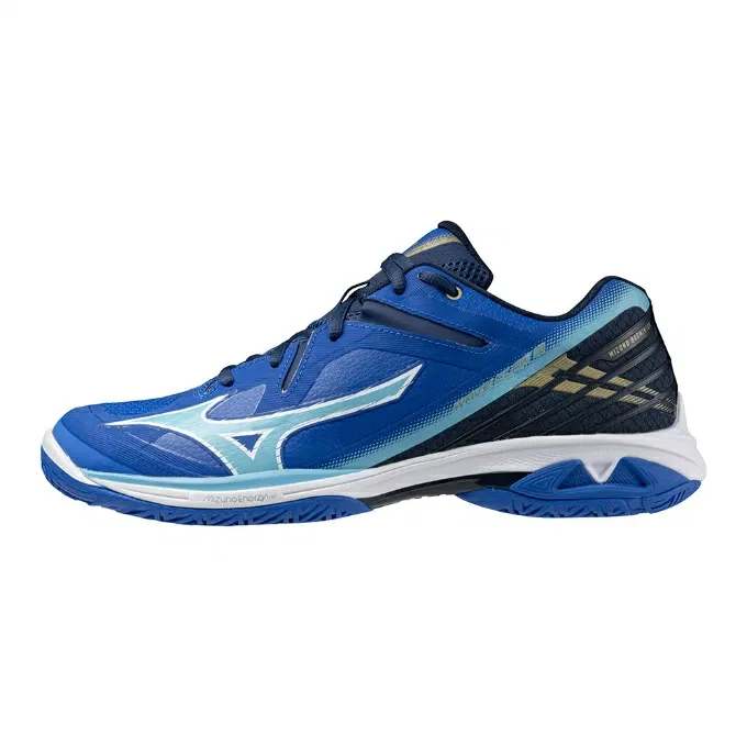 Унисекс кроссовки для бадминтона «Wave Claw 3 FIT» от Mizuno, Bl/Wh/Nv