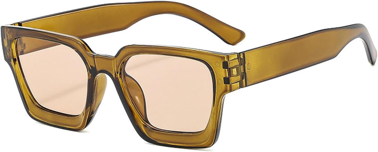 

Солнцезащитные очки Helena прямоугольной формы для женщин и мужчин небольшого роста, в стиле ретро, ​​квадратная оправа, толстая оправа, очки для вождения, защита от ультрафиолета UV400, C9