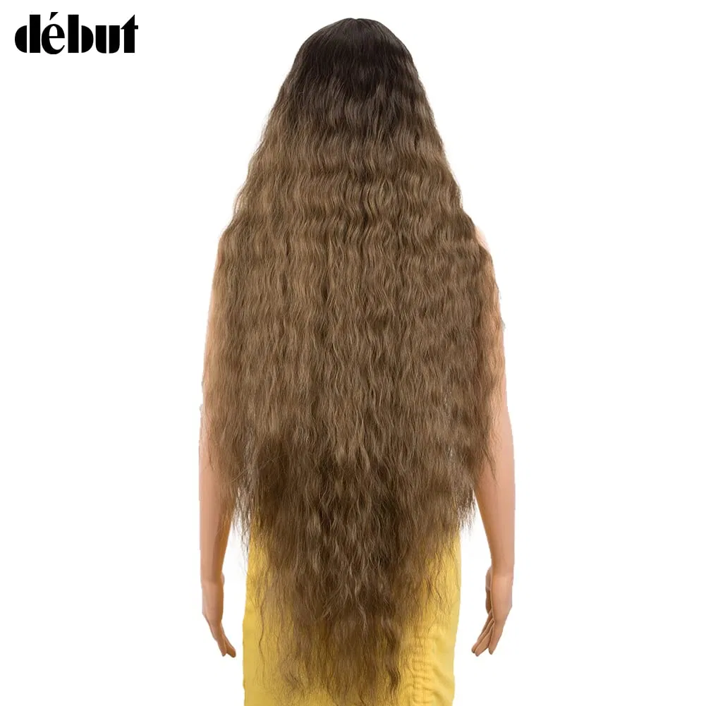 Супердлинный волнистый парик Lace Front от DÉBUT, 104 см, коричневый Début, Brown — фото 3