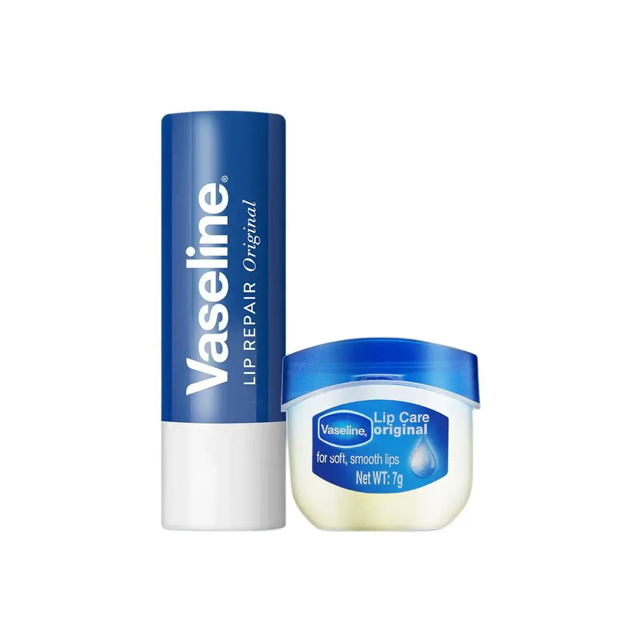

Vaseline Оригинальный розовый бальзам для губ увлажняет и питает 7г+3,5г