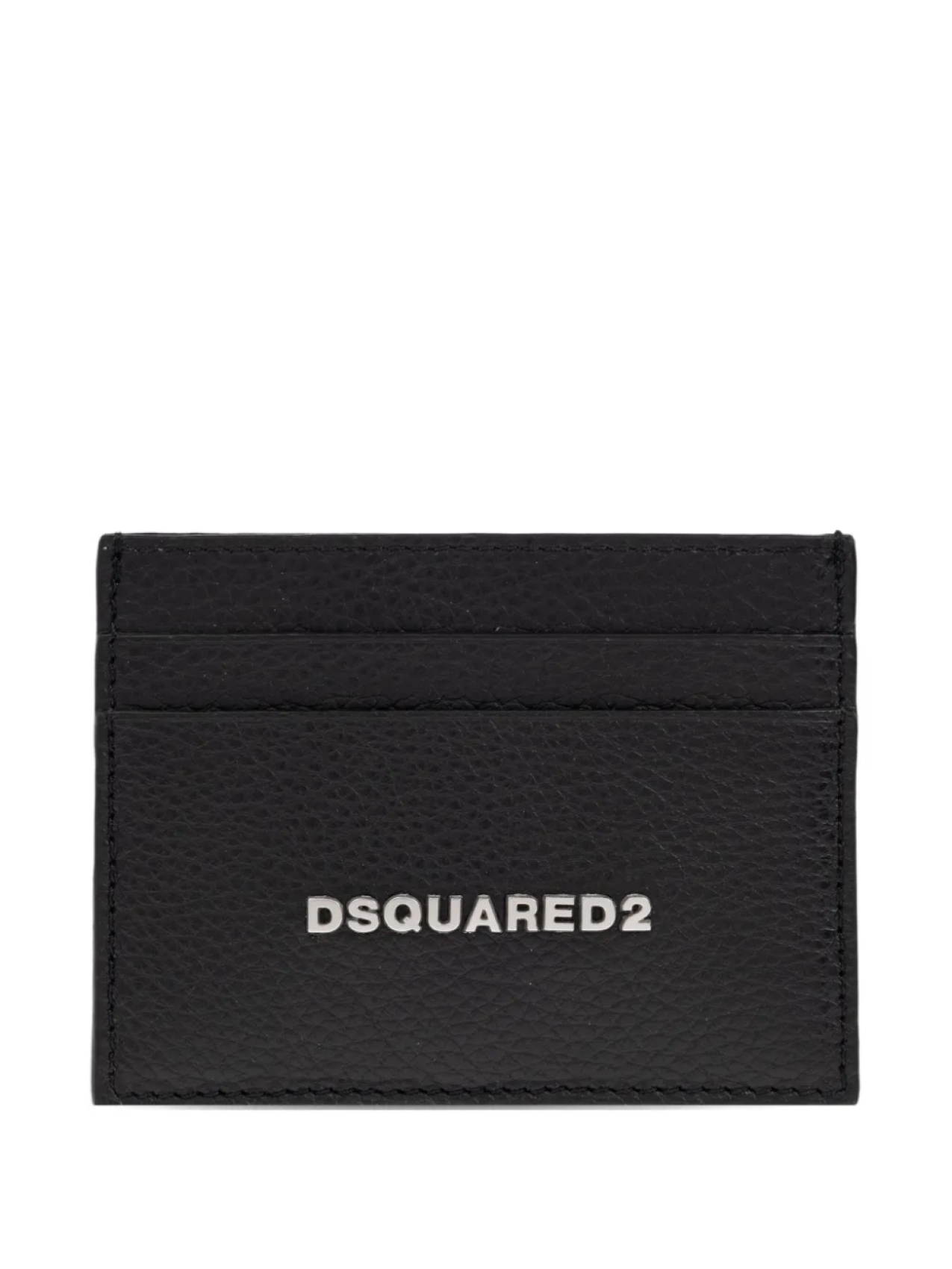 

Кожаный держатель карт с логотипом DSQUARED2, черный