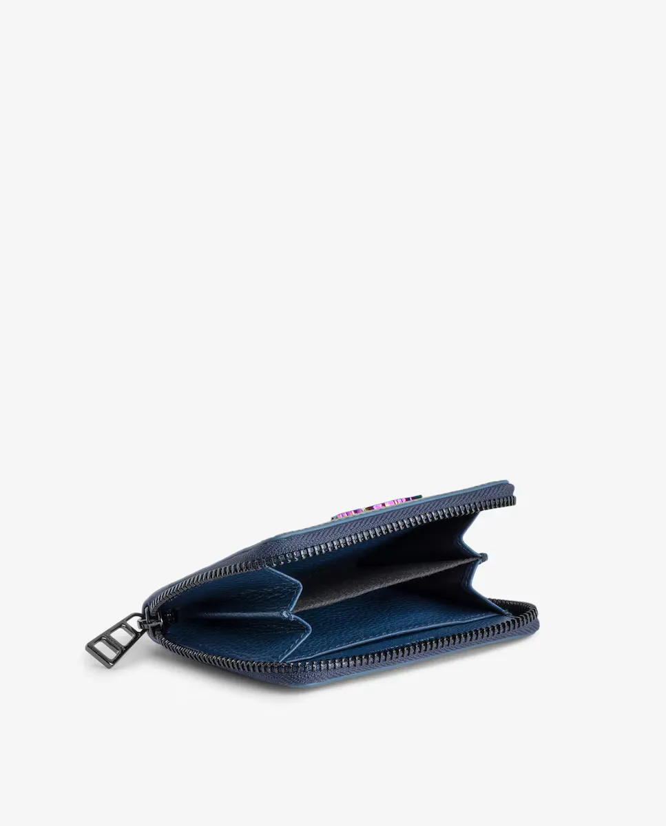 

Женский кошелек Mini ZV из разноцветной кожи Zadig & Voltaire, мультиколор