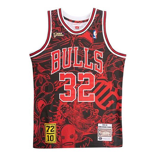 

Джерси Mitchell & Ness NBA x Hebru Brantley 95-96 32, красный