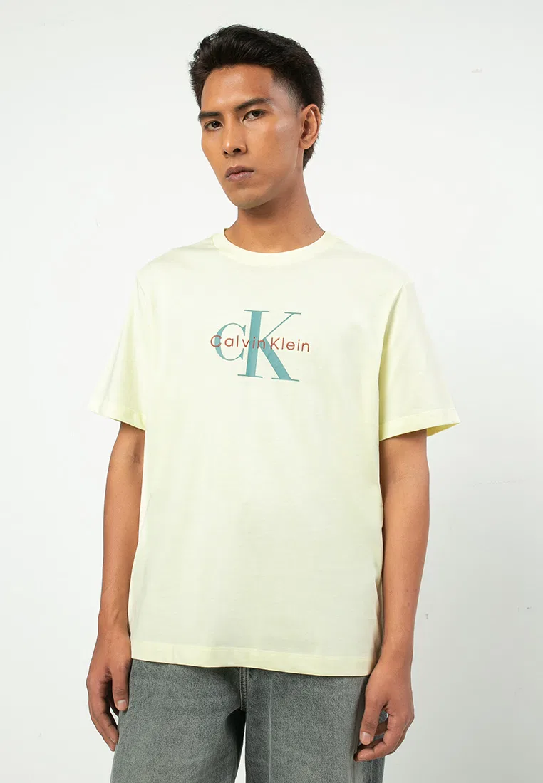 Футболка с коротким рукавом, Calvin Klein Jeans, желтый